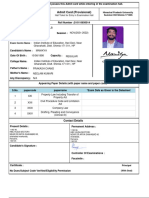 Admit Card (Provisional) : Himachal Pradesh University Summer Hill Shimla 171005