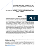 A Importância Da Psicologia Humanista e Fenomenológica Da Abordagem Centrada Na Pessoa Como Resposta Às Angustias de Hoje