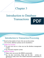 Chapter 3 - Introduction Database Transactions