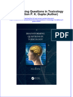 PDF Brainstorming Questions in Toxicology 1St Edition P K Gupta Author Ebook Full Chapter