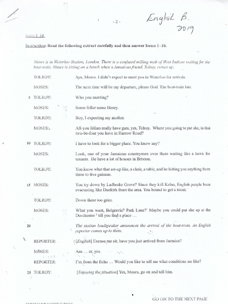 Csec English B P1 2019 June Answer Sheet Pdf