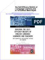 Full Chapter Building The Self Efficacy Beliefs of English Language Learners and Teachers 1St Edition Mark Wyatt PDF