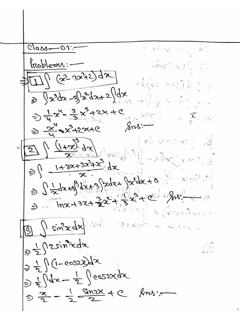 Saiful Class Note Math | PDF