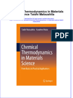 Download textbook Chemical Thermodynamics In Materials Science Taishi Matsushita ebook all chapter pdf 