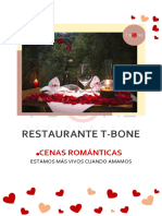 Cenas Romanticas Restaurante T-Bone