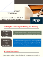 teaching writing- mechanics of writing