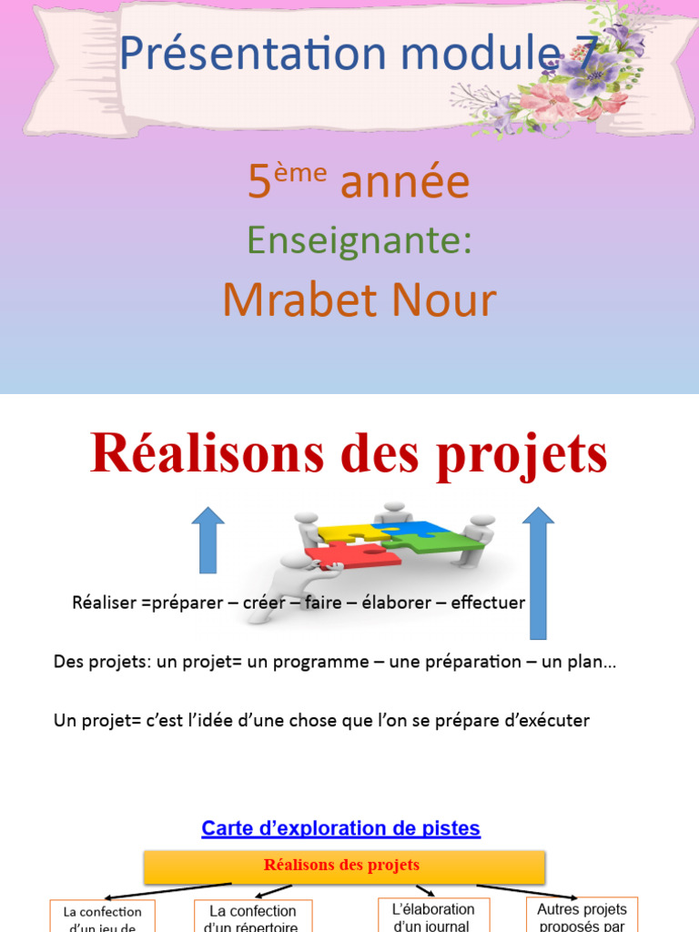 Présentation Module 7 5ème Année Primaire | PDF | Évolution de carrière ...
