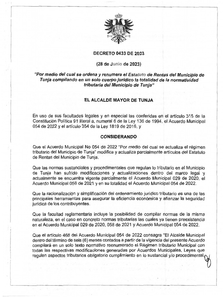 Decreto no 0433 de 28jun2023 pdf