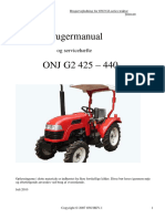 Dansk Manual ONJ G2 430 - G2 440