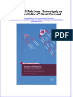 Download pdf Canada Us Relations Sovereignty Or Shared Institutions David Carment ebook full chapter 