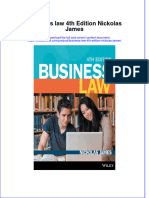 Full Chapter Business Law 4Th Edition Nickolas James PDF