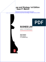 Full Chapter Business Law and Strategy 1St Edition Sean P Melvin PDF