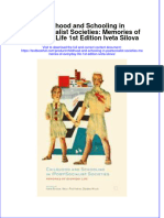 Download textbook Childhood And Schooling In Postsocialist Societies Memories Of Everyday Life 1St Edition Iveta Silova ebook all chapter pdf 