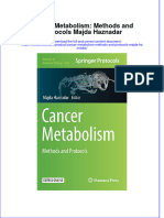 Download textbook Cancer Metabolism Methods And Protocols Majda Haznadar ebook all chapter pdf 