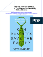 Download textbook Can Business Save The Earth Innovating Our Way To Sustainability Michael Lenox ebook all chapter pdf 