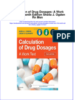 Download textbook Calculation Of Drug Dosages A Work Text 10E Tenth Edition Sheila J Ogden Rn Msn ebook all chapter pdf 