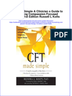 Download textbook Cft Made Simple A Clinician S Guide To Practicing Compassion Focused Therapy 1St Edition Russell L Kolts ebook all chapter pdf 