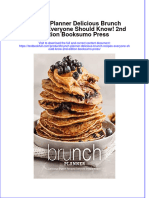 Download pdf Brunch Planner Delicious Brunch Recipes Everyone Should Know 2Nd Edition Booksumo Press ebook full chapter 