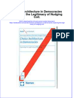 Download textbook Choice Architecture In Democracies Exploring The Legitimacy Of Nudging Coll ebook all chapter pdf 