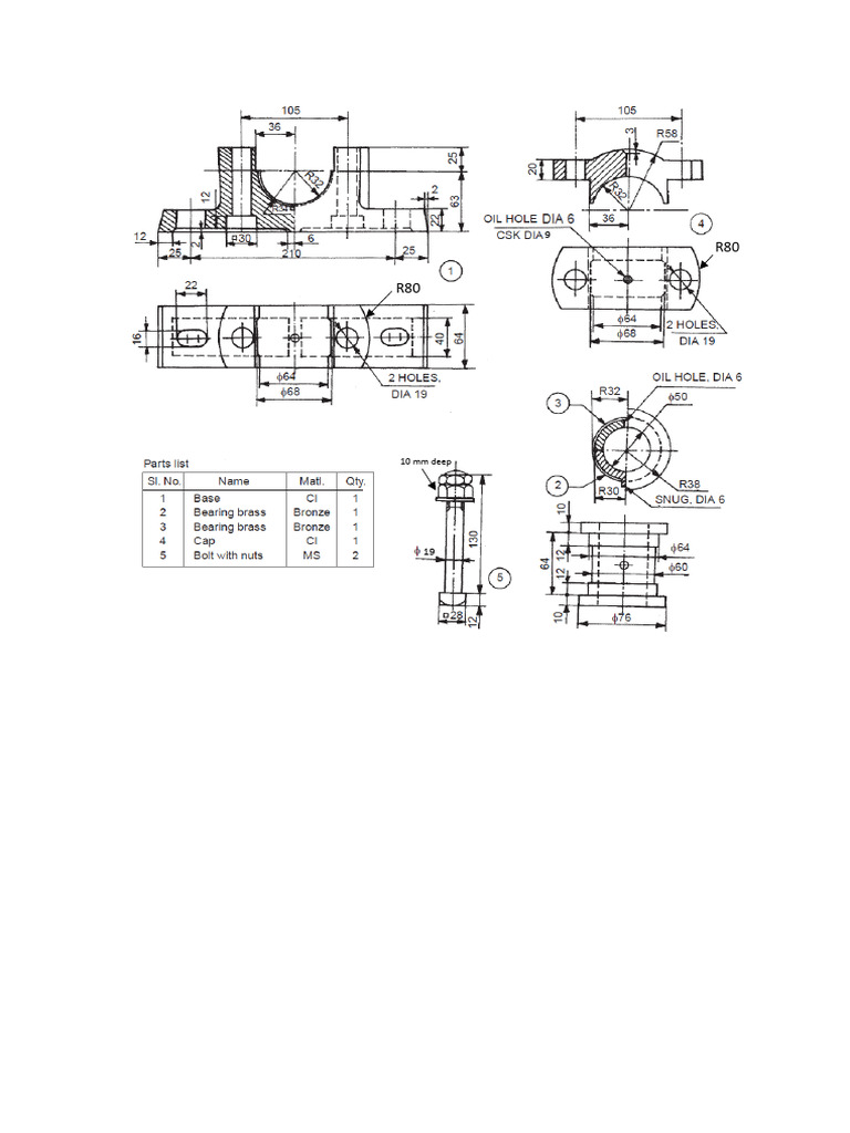 Plummer Block dimensions PDF