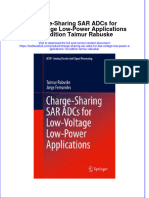 Download textbook Charge Sharing Sar Adcs For Low Voltage Low Power Applications 1St Edition Taimur Rabuske ebook all chapter pdf 