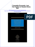 Textbook Claims To Traceable Proceeds Law Equity and The Control of Assets Aruna Nair Ebook All Chapter PDF
