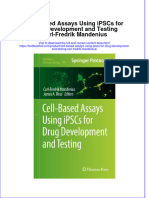PDF Cell Based Assays Using Ipscs For Drug Development and Testing Carl Fredrik Mandenius Ebook Full Chapter