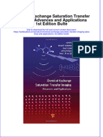 Textbook Chemical Exchange Saturation Transfer Imaging Advances and Applications 1St Edition Bulte Ebook All Chapter PDF