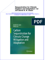 Download textbook Carbon Sequestration For Climate Change Mitigation And Adaptation 1St Edition David A N Ussiri ebook all chapter pdf 