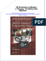 Download textbook Clinical 3D Dosimetry In Modern Radiation Therapy 1St Edition Ben Mijnheer ebook all chapter pdf 