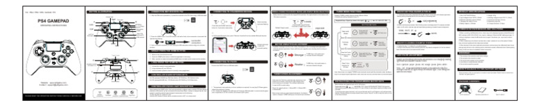 PS4 Controller Operating Instructions | PDF | Bluetooth | Usb