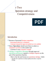 CH 2 Operation Strategy and Competitiveness