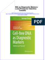 Textbook Cell Free Dna As Diagnostic Markers Methods and Protocols Valentina Casadio Ebook All Chapter PDF