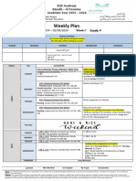 Weekly Plan-Gr4