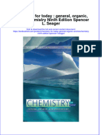 Download pdf Chemistry For Today General Organic And Biochemistry Ninth Edition Spencer L Seager ebook full chapter 