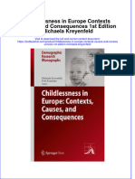 Download textbook Childlessness In Europe Contexts Causes And Consequences 1St Edition Michaela Kreyenfeld ebook all chapter pdf 