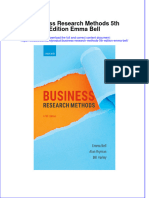 Download pdf Business Research Methods 5Th Edition Emma Bell ebook full chapter 