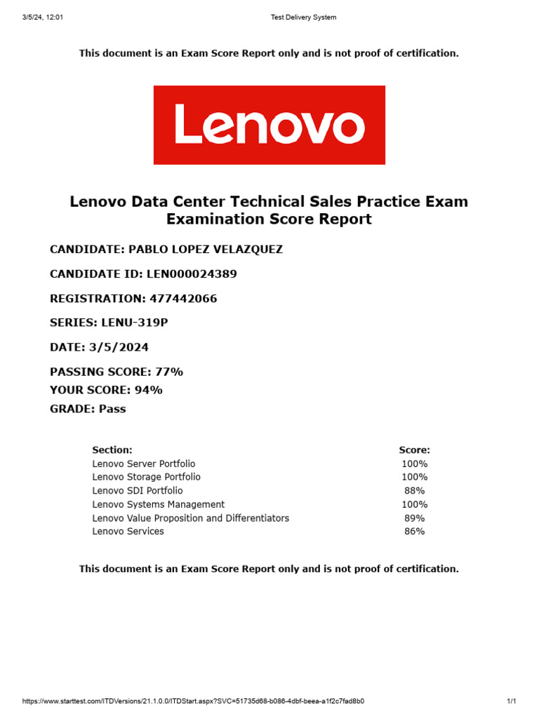 Test Delivery System | PDF