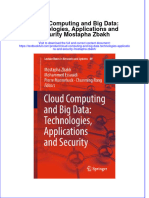 Download textbook Cloud Computing And Big Data Technologies Applications And Security Mostapha Zbakh ebook all chapter pdf 
