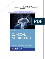 Textbook Clinical Neurology Lange Roger P Simon Ebook All Chapter PDF