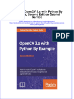 Download textbook Code For Opencv 3 X With Python By Example Second Edition Gabriel Garrido ebook all chapter pdf 