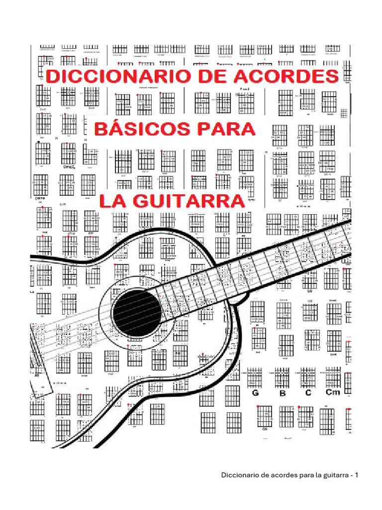 Diccionario de Acordes para Guitarra | PDF | Acorde (Música) | Escalas ...