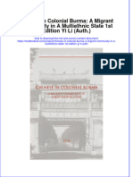 Download textbook Chinese In Colonial Burma A Migrant Community In A Multiethnic State 1St Edition Yi Li Auth ebook all chapter pdf 