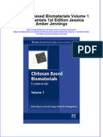 Download textbook Chitosan Based Biomaterials Volume 1 Fundamentals 1St Edition Jessica Amber Jennings ebook all chapter pdf 