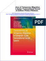 Textbook Characteristics of Temporary Migration in European Asian Transnational Social Spaces 1St Edition Pirkko Pitkanen Ebook All Chapter PDF