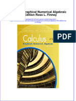 PDF Calculus Graphical Numerical Algebraic 5Th Edition Ross L Finney Ebook Full Chapter