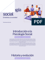 Presentación Psicología Social Ilustrado Moderno Lila
