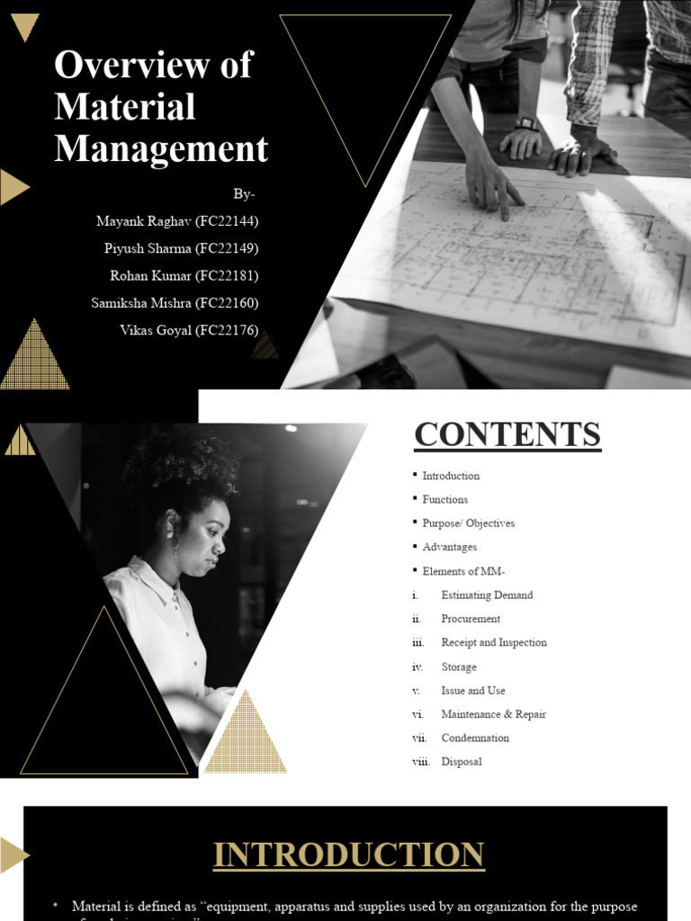 Material Management Overview and Functions | PDF | Forecasting ...