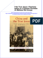 Download pdf China And The True Jesus Charisma And Organization In A Chinese Christian Church Melissa Wei Inouye ebook full chapter 