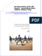 Download pdf China And Intervention At The Un Security Council Reconciling Status First Edition Edition Fung ebook full chapter 